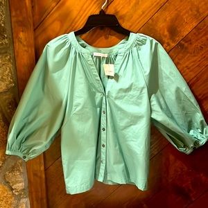 Fashionable blouse, green runes a little smaller